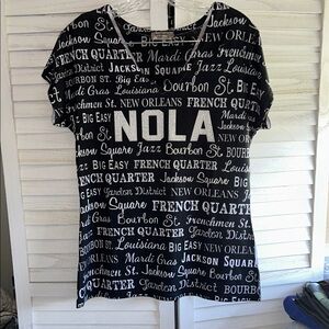Sweet Gisele NOLA Black and White Women's Graphic Tee